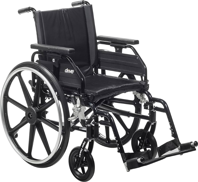 Photo 1 of ***USED - LIKELY MISSING PARTS - UNABLE TO VERIFY FUNCTIONALITY***
Drive Medical Viper Plus Gt Wheelchair with Universal Armrests, Swing-Away Footrests, 22" Seat