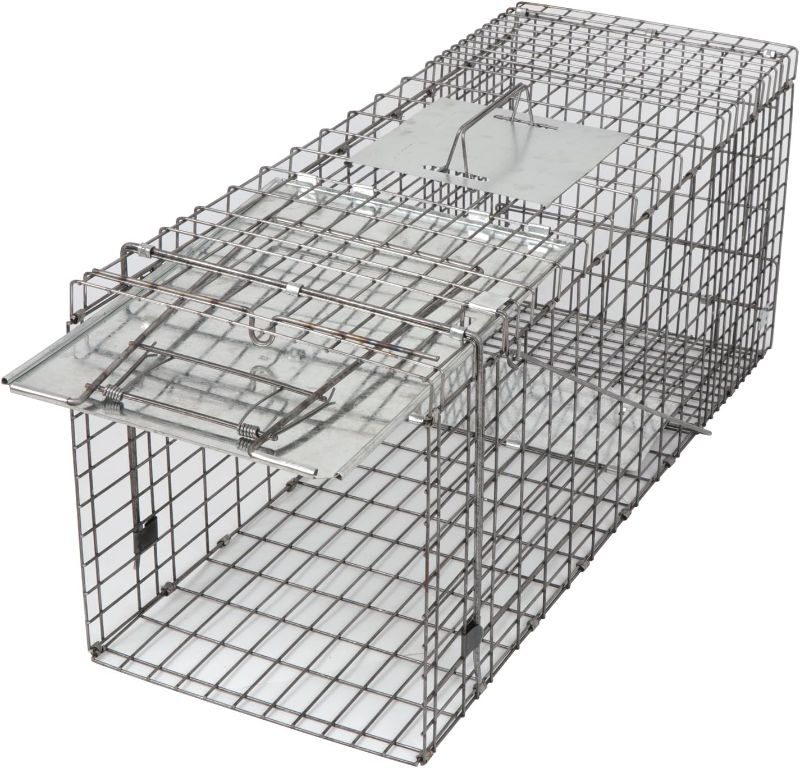 Photo 1 of (READ FULL POST) 32 Inch Humane Live Animal Cage Trap w/Iron Door Steel Cage