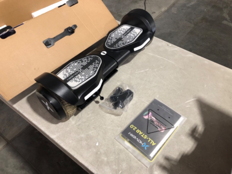 Photo 7 of **not working see notes***Hover-1 All-Star 2.0 Hoverboard | 7MPH Top Speed, 7MI Range, 200W Motor, Bluetooth Speaker, 5HR Recharge, 220lbs Max Weight, LED Wheels & Headlights Black          