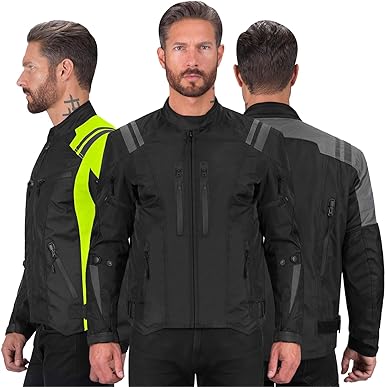 Photo 1 of * medium * 
Nomad Motorcycle Jacket for Men, Ironborn Biker Jacket, Cruiser Sportsbike Enduro Mens Riding Jacket with Armor Protection