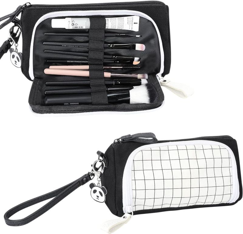 Photo 1 of **bundle of 2***9" x 4" x 3.5" Cute Pencil Case - Aesthetic Pencil Bag with Zipper for Adults Teens Kids - 
