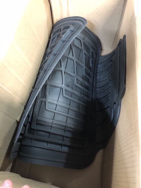 Photo 2 of FH Group Automotive Floor Mats - Heavy-Duty Rubber Floor Mats for Cars, Universal Fit Full Set