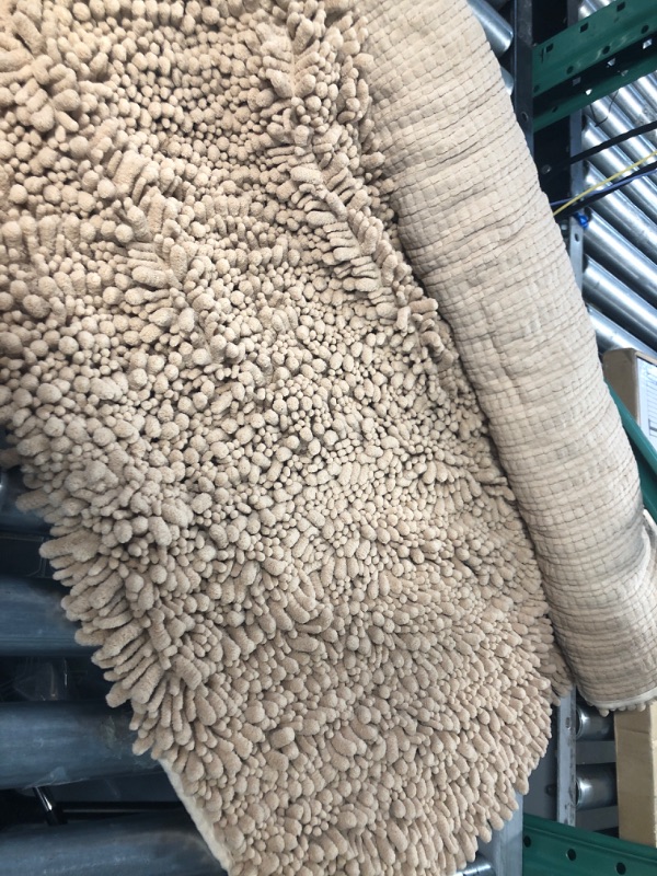 Photo 2 of  Luxury Chenille Bath Rug,  (Beige)