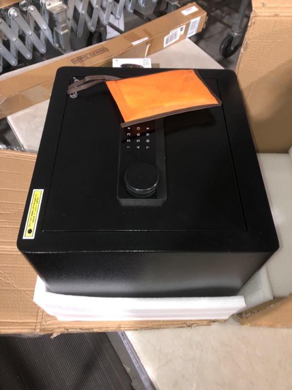 Photo 2 of (READ FULL POST) Kavey 1.6 Cub Safe Box, Home Safe with Backlit Touch Screen Keypad and Dual Alarm System, Money Safe With Mute Function and LED Light, Safe for Money Documents Valuables