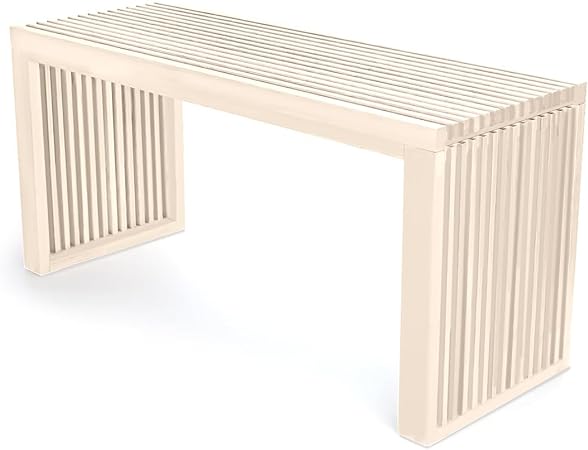 Photo 1 of [STOCK PHOTO FOR REFERENCE] 
Bamboo Dining Bench, Beige