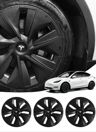 Photo 1 of ***3 ONLY
Limsas Tesla Model Y Wheel Cover Hubcap 19 Inch,Tesla Model Y Accessories, Matte Black Wheel Cover HubCaps Compatible with Tesla Model Y 2021-2023,Hubcaps with Four Logos,Set of 3