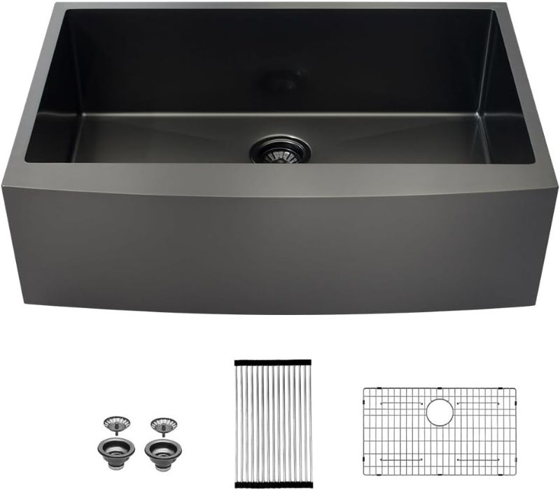 Photo 1 of (see all images) 33 Kitchen Sink Black Drop In - Sarlai 33" x 22" Kitchen Sink 