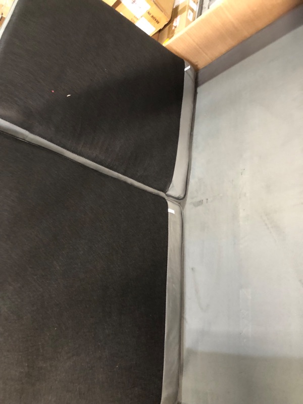 Photo 1 of **READ NOTES, PARTIAL SET MISSING SIDE ARM RESTS BOX ONE OF 2
Iconic Home Christophe Love Seat Sofa Velvet Upholstered Button Tufted Nailhead Trim Shelter