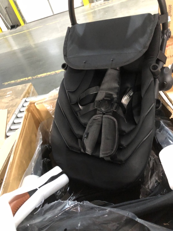 Photo 2 of Contours Curve V2 Convertible Tandem Double Baby Stroller & Toddler Stroller - 360 Turns, Easy Handling Over Curbs, Removable and Reversible Seats, Infant Car Seat Compatibility - Black Herringbone