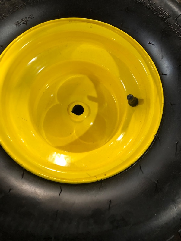 Photo 1 of Hoosier Wheel 20x8.00-8 Lawn Mower Wheels - Set of 2 - Fits on 3/4 Inch Axle