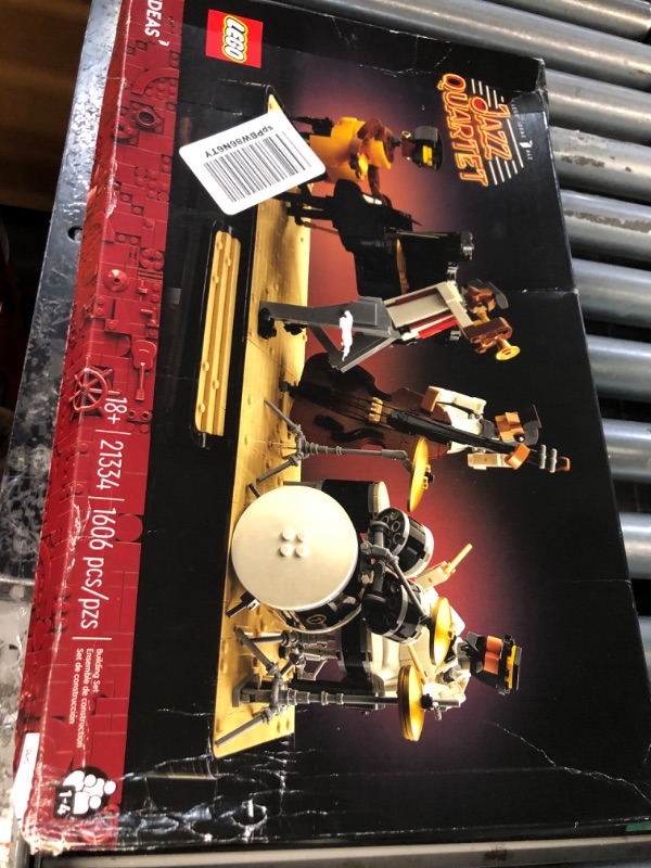 Photo 2 of **FACTORY SEALED**  LEGO Ideas Jazz Quartet 21334,  with Band Figures and 4 Instruments: Piano, Double Bass, Trumpet & a Drum Kit Standard Packaging