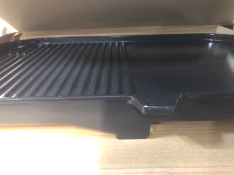 Photo 1 of Ninja XSKGRDLXL Woodfire Grill & Griddle Plate, Compatible with OG800 and OG900 Series, 2-in-1 Grill and Griddle Functionality, Ceramic, Nonstick Coating,  Black  17.87"X12.35" 