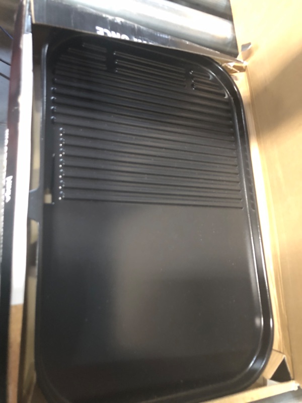 Photo 1 of Ninja XSKGRDLXL Woodfire Grill & Griddle Plate, Compatible with OG800 and OG900 Series, 2-in-1 Grill and Griddle Functionality, Ceramic, Nonstick Coating,  Black  17.87"X12.35" 