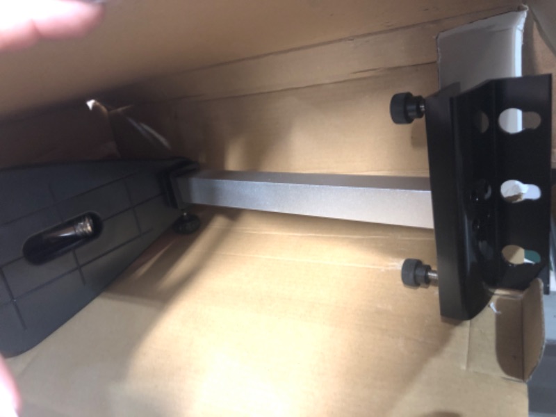 Photo 1 of ***USED - MISSING PARTS - UNABLE TO TEST***
Johnson Level & Tool 40-6335 Contractor Aluminum Tripod with 5/8" - 11 Thread, 4'-5' Working Height, Silver/Orange, 1 Tripod