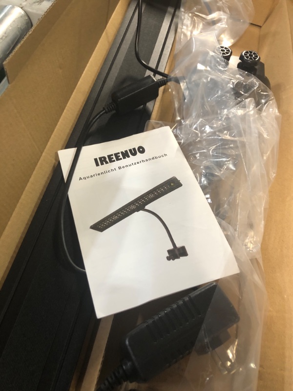 Photo 1 of IREENUO Aquarium LED Light, Full Spectrum Fish Tank Clip on Light with Remote,  (20W?23.6inch))