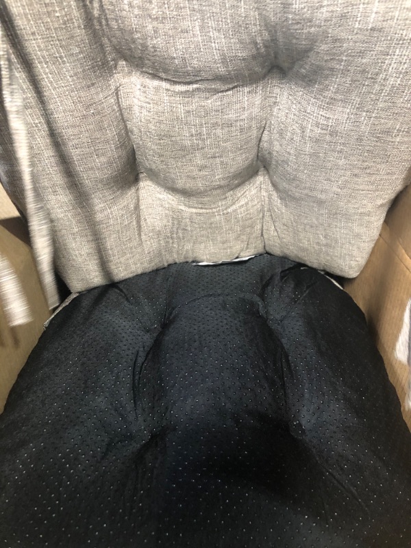 Photo 1 of **A PILLOW HAS A SMALL TEAR**  LOVTEX Tufted Chair Cushions for Dining Chairs 4 Pack 15.5" X 15.5" Textured Yarn Khaki 