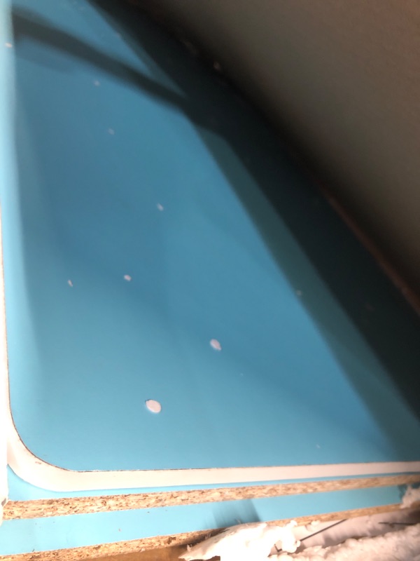 Photo 3 of **HEAVY**  FURINNO Simplistic Study Table, Light Blue Light Blue Table