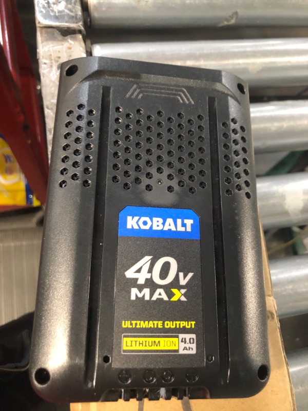 Photo 4 of **STOCK IMAGE IS A REFERENCE ONLY*   Kobalt 40-Volt 4-Amps 4.0ah Rechargeable Lithium Ion (Li-Ion) Cordless Power Equipment Battery