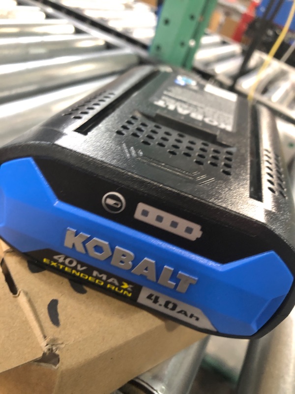 Photo 3 of **STOCK IMAGE IS A REFERENCE ONLY*   Kobalt 40-Volt 4-Amps 4.0ah Rechargeable Lithium Ion (Li-Ion) Cordless Power Equipment Battery