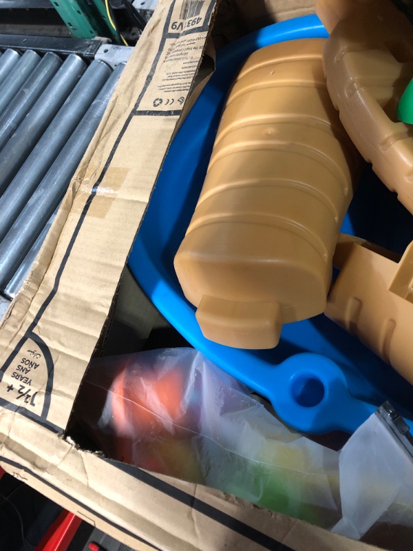 Photo 1 of Step2 Tropical Rainforest Water Table | Colorful Kids Water Play Table with 13-Pc Accessory Set, Blue & Green