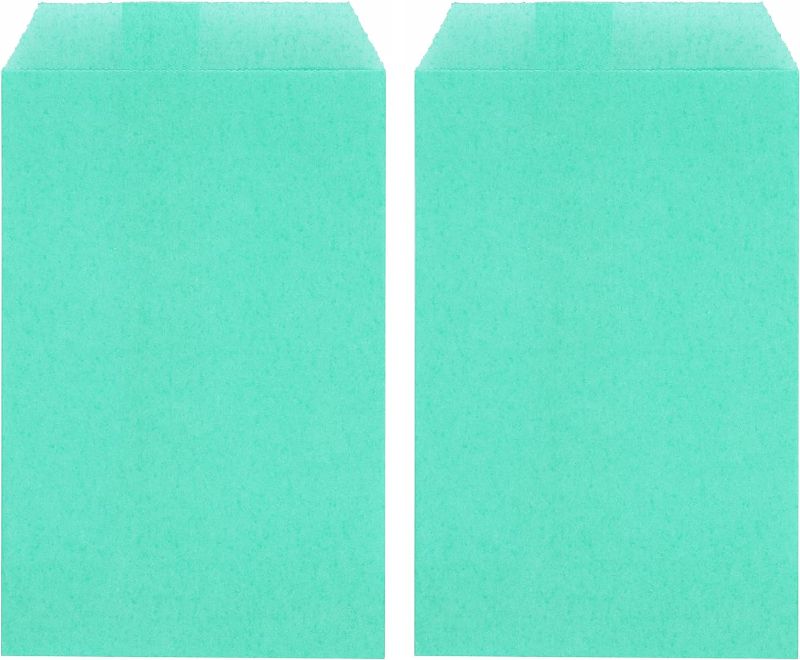 Photo 1 of Aqua Blue Mini Flat Greaseproof Paper Bags Envelopes Aqua Blue 2¾x4¼ Inch (Pack of 200) 