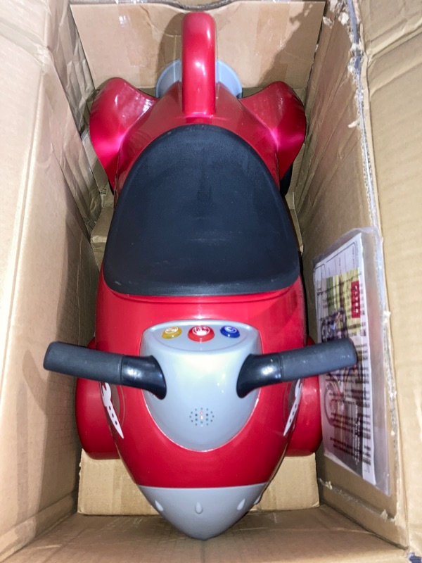 Photo 3 of (READ FULL POST) Radio Flyer Retro Rocket Ride On, Red Ride On Toy for age 12 months to 36 months
