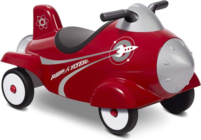 Photo 1 of (READ FULL POST) Radio Flyer Retro Rocket Ride On, Red Ride On Toy for age 12 months to 36 months
