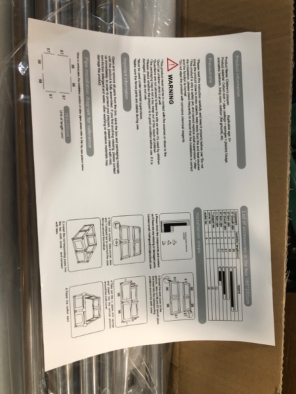 Photo 2 of  Baby Playpen, Playpen for Babies & Toddlers, 47x47" GREY