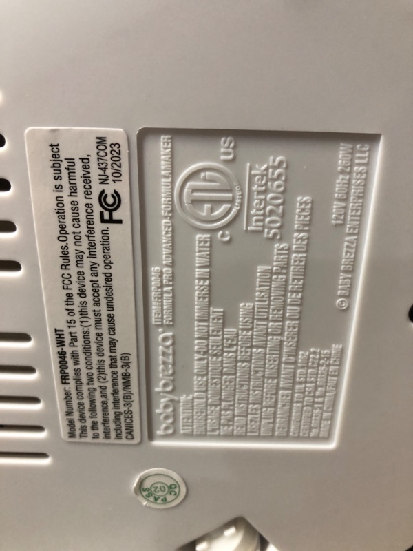 Photo 1 of **MISSING PARTS, UNTESTED UNKNOWN IF FUNCTIONAL New and Improved Baby Brezza Formula Pro Advanced Formula Dispenser Machine