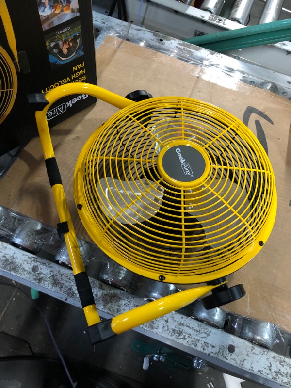 Photo 3 of Geek Aire Rechargeable Outdoor High Velocity Floor Fan, 10" 