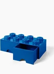 Photo 1 of (stock photo for reference)
Room Copenhagen, LEGO Brick Drawer - Stackable Storage and Décor - Brick 8, Bright Blue Brick 8 red