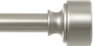 Photo 1 of *STOCK IMAGE FOR REFERENCE ONLY*
Brushed Nickel Curtain Rods for Windows 28 to 48 Inch