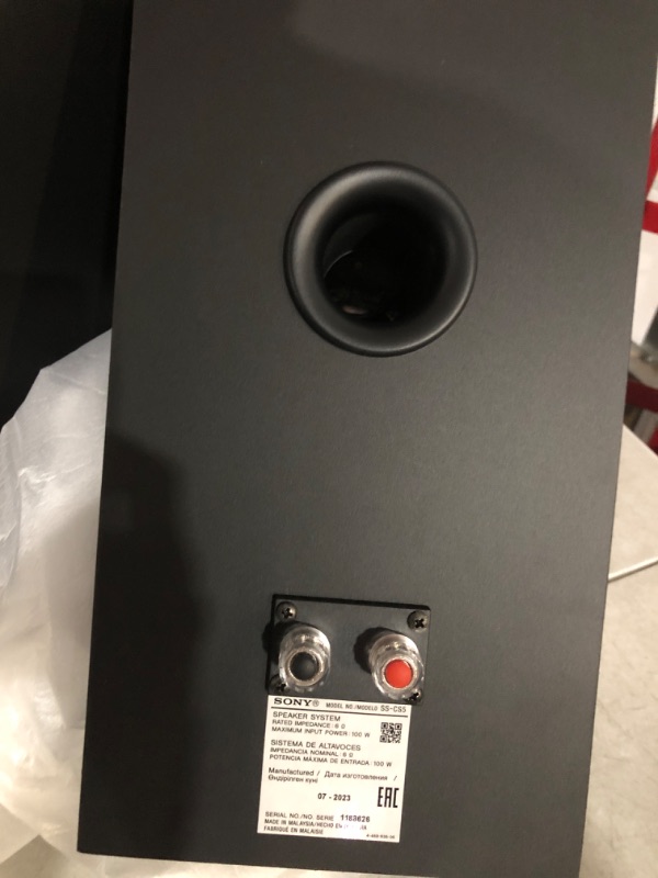 Photo 2 of Sony SSCS5 3-Way 3-Driver Bookshelf Speaker System (Pair) - Black