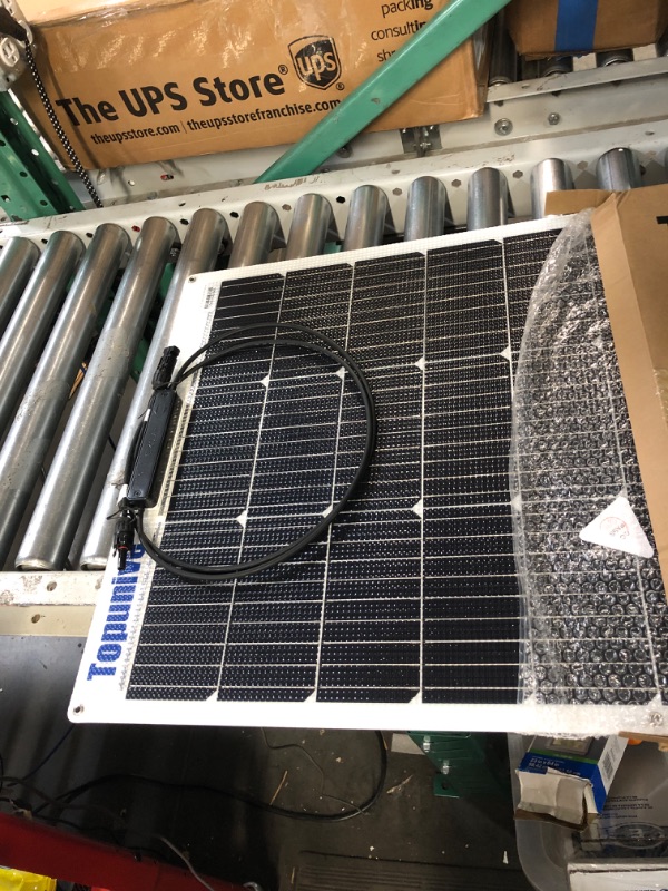 Photo 2 of 100W 12V Flexible Solar Panel 9BB Monocrystalline Cell 12 Volt Semi-Flexible