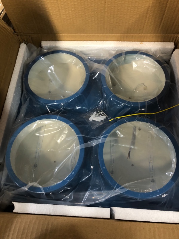 Photo 1 of LAKIQ Modern Children Room Flush Mount Ceiling Light Fixture Acrylic Creative Colorful Block Toy Shape Kids Room Close to Ceiling Lighting