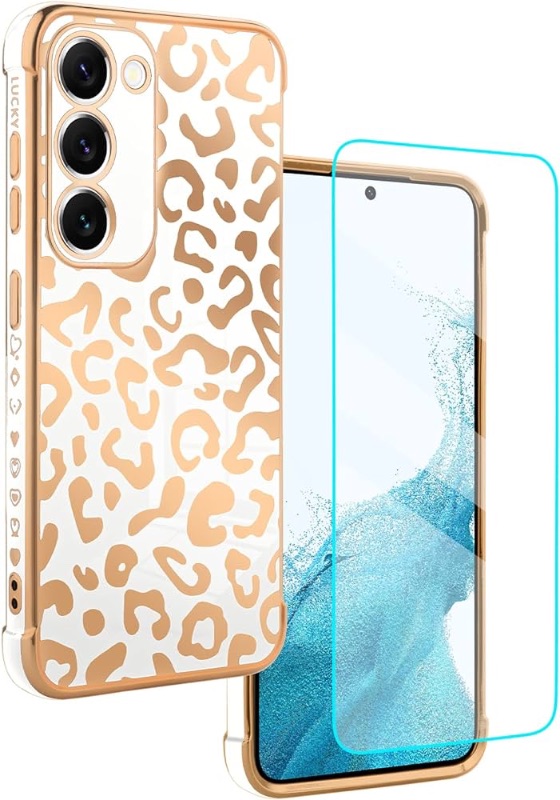 Photo 1 of Fiyart Designed for Samsung Galaxy S23+ Case Cheetah Print