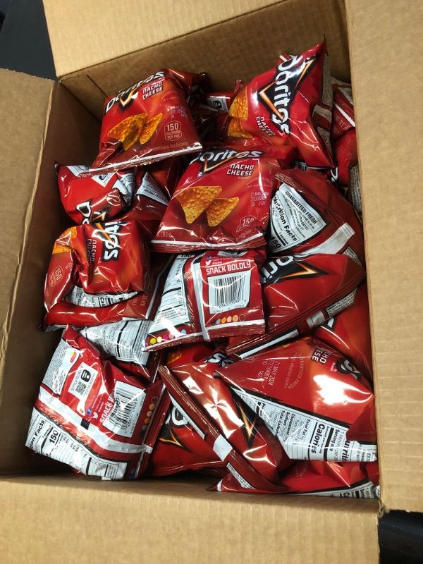 Photo 2 of **NON-REFUNDABLE  EXP MAY 21, 2024**
Doritos Nacho Cheese Flavored Tortilla Chips, 1 oz (Pack of 40)