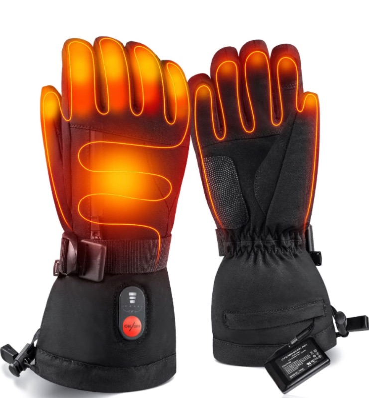 Battery Heated Gloves For Men Women,rechargeable Electric Heated Ski 