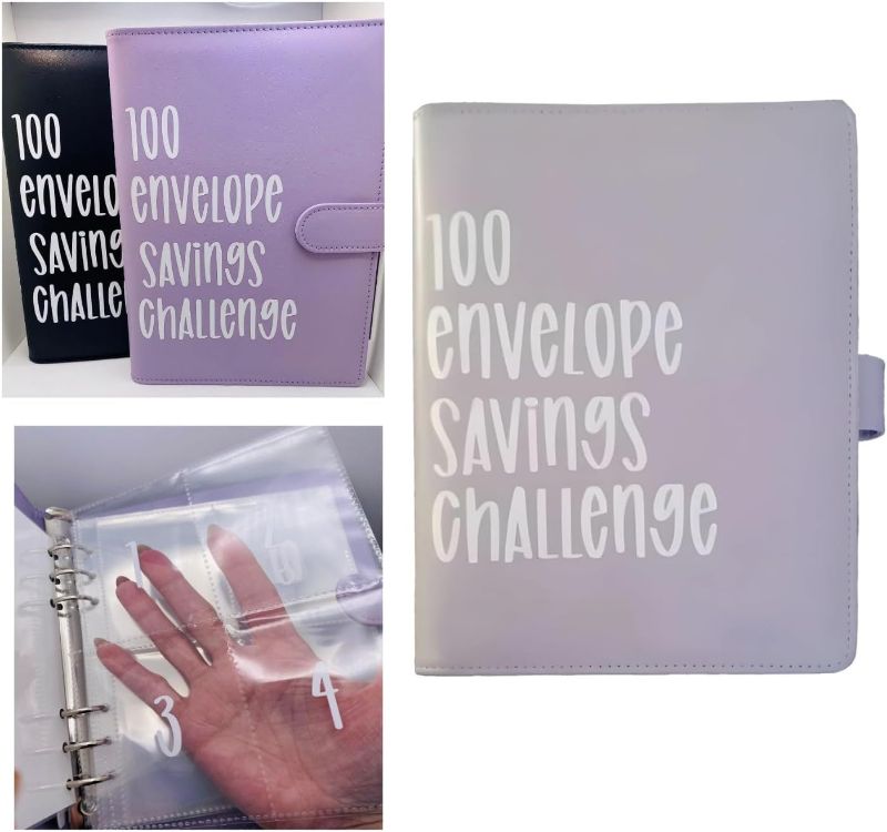 Photo 1 of 100 Envelopes Money Saving Challenge Book Budget Planner 100 Envelope Challenge Binder