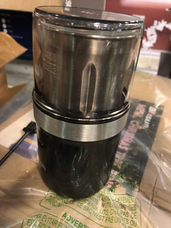 Photo 3 of (PARTS ONLY/ NO REFUNDS) Coffee Grinder-Wirsh Herb Grinder with 5.3oz. Stainless Steel Removable Bowl-Electric Spice Grinder