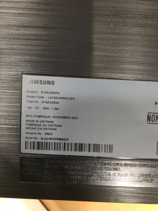 Photo 3 of SAMSUNG SR35 Series 24-Inch FHD 1080p Computer Monitor, 75Hz