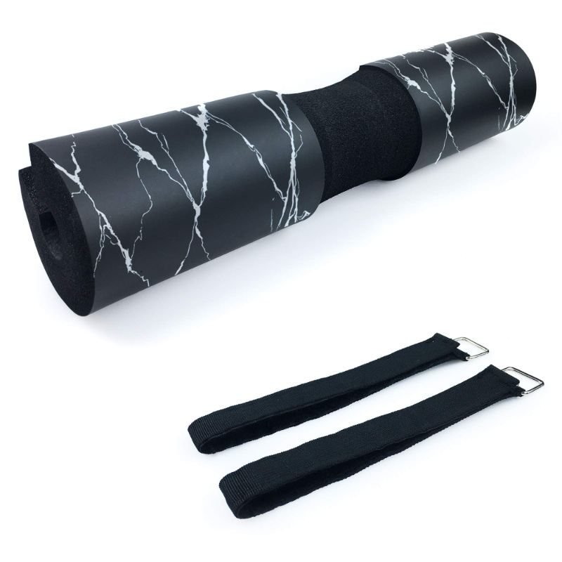 Photo 1 of * BUNDLE OF TWO, NO RETURNS * Barbell Pad for Squats, Lunges and Hip Thrusts - Squat Pad Weight Lifting Bar Cushion Pad Protector for Neck and Shoulder - Fit Standard and Olympic Bars Black Marbling