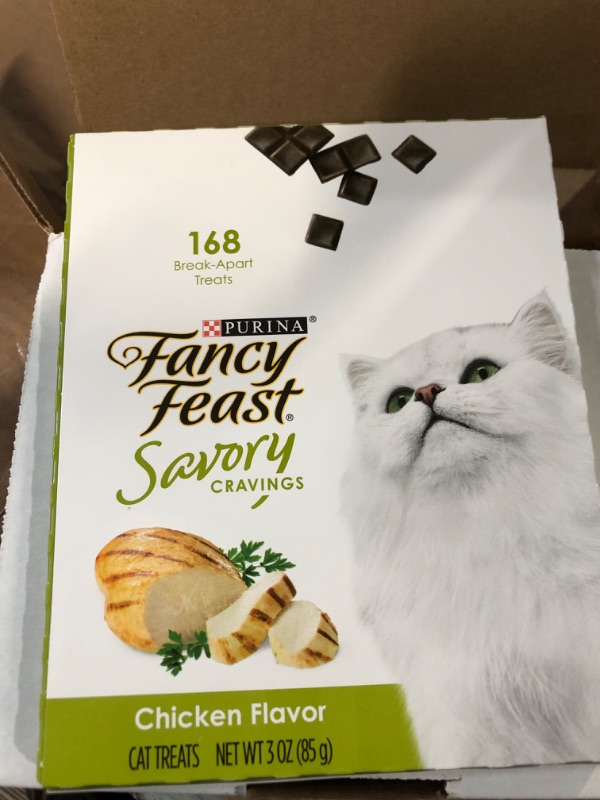 Photo 2 of * NON REFUNDABLE * Purina Fancy Feast Limited Ingredient Cat Treats, Savory Cravings Chicken Flavor - 9 oz. Box Chicken 3 Ounce (Pack of 3)