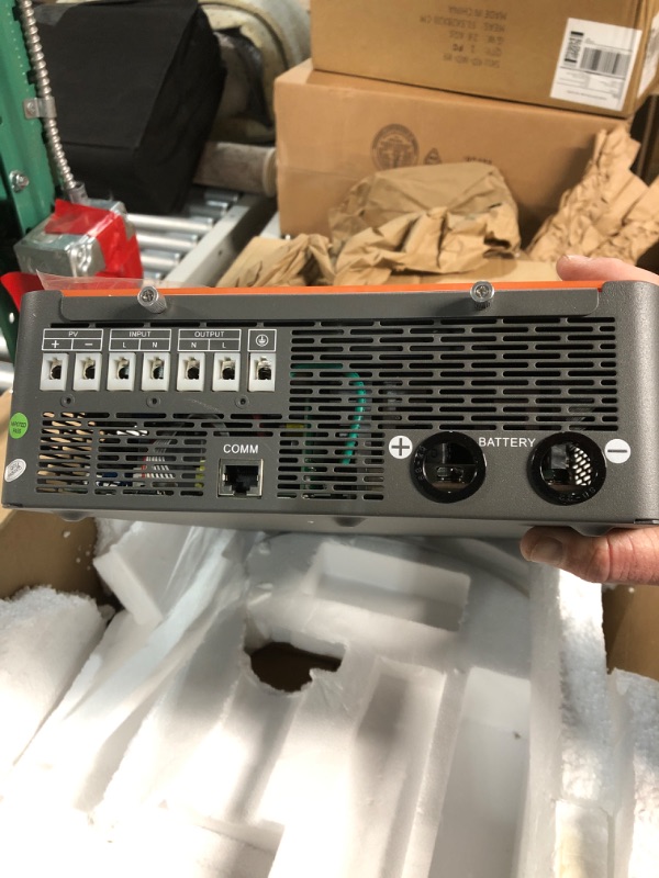 Photo 1 of PowMr 4500W Solar Inverter 24V DC to 220-230V AC, Pure Sine Wave Hybrid Inverter with 150A MPPT Solar Charge Controller,