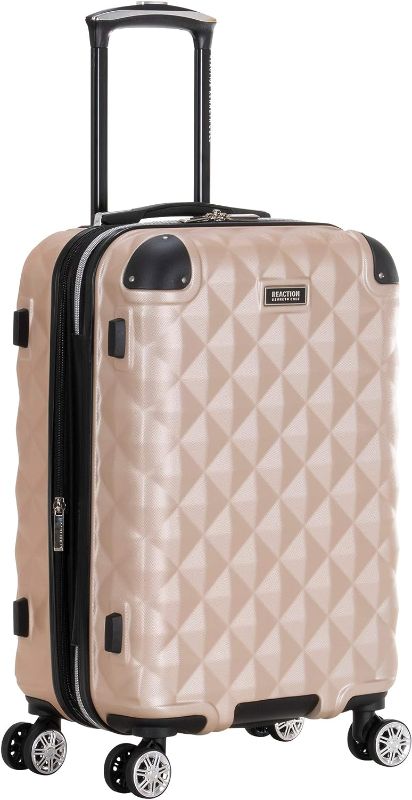 Photo 1 of Kenneth Cole REACTION Diamond Tower Collection Lightweight Hardside Expandable 8-Wheel Spinner Travel Luggage, Rose Gold, 28-Inch Checked