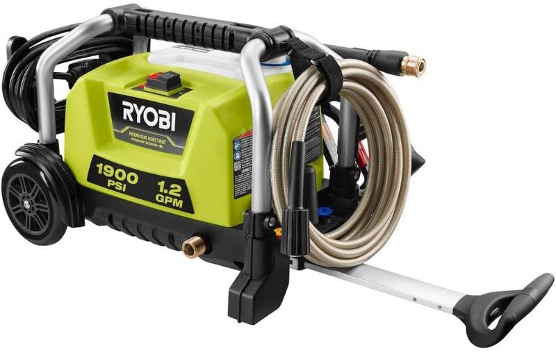 Photo 1 of **SEE NOTES** RYOBI RY1419MTVNM 1900 PSI 1.2 GPM Cold Water Wheeled Electric Pressure Washer