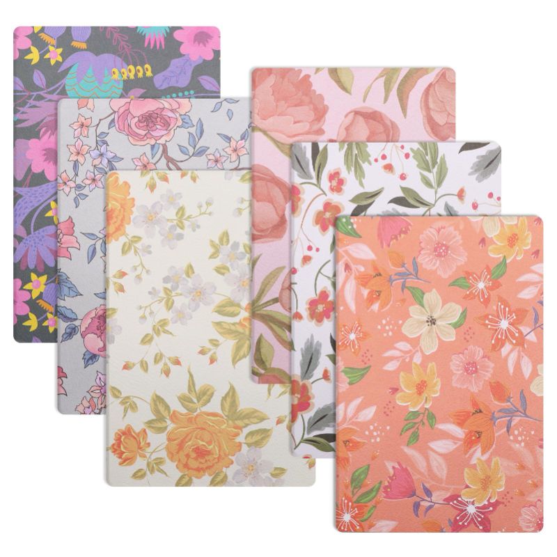 Photo 1 of Composition Notebook Journals -12 Pack with 60 Lined Pages, 30 Sheets, Sewn Binding, Hard Cover Books?Embossed Cover in Floral Bliss Pattern (5.75 x 8.35 Inches)?for School, Office, or at-Home Use 6pack R Lines