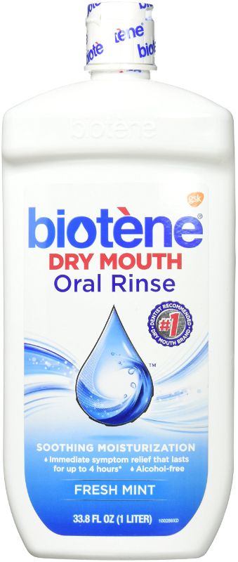 Photo 1 of * BUNDLE OF TWO, NO RETURNS * Biotene Oral Rinse Mouthwash for Dry Mouth, Breath Freshener and Dry Mouth Treatment, Fresh Mint - 33.8 fl oz