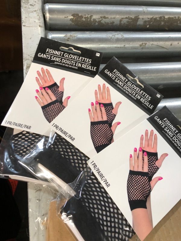 Photo 2 of * BUNDLE OF THREE, NON REFUNDABLE * 80's fishnet gloves short