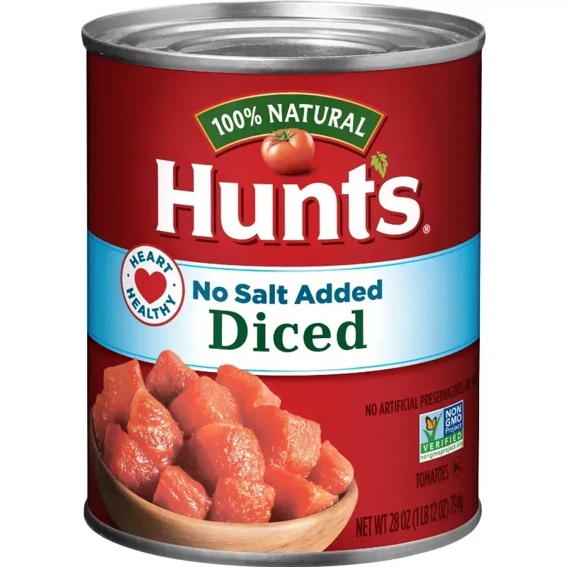 Photo 1 of * BUNDLE OF FOUR * NON REFUNDABLE * Hunt's Tomatoes, No Salt Added, Diced - 28 oz